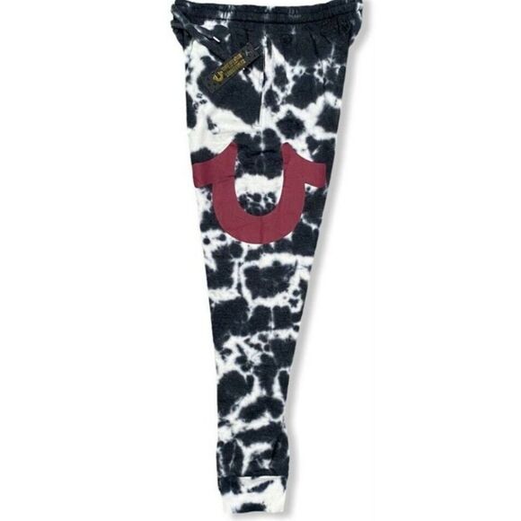 True Religion Horseshoe Logo Tie Dye Pocketed Joggers - Picture 3 of 9